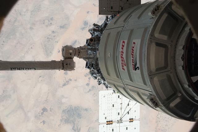 NASA image: Cygnus Departure