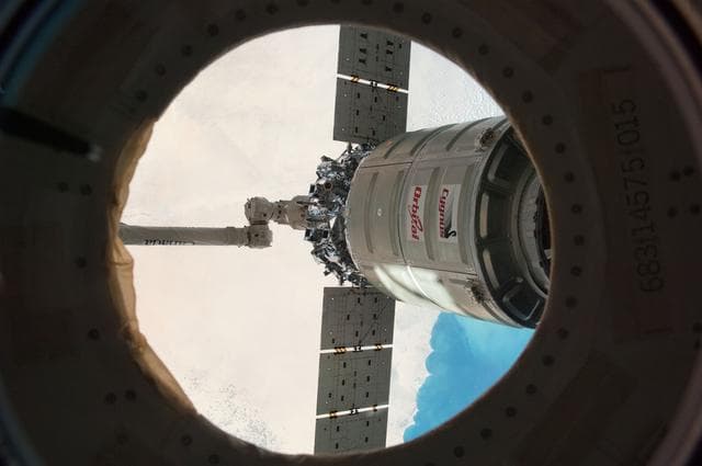 NASA image: Cygnus Departure