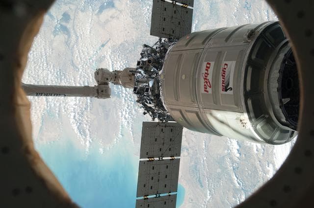 NASA image: Cygnus Departure