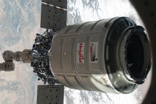 NASA image: Cygnus Departure