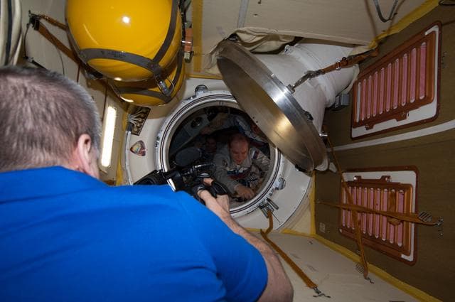 NASA image: Tyurin takes photo of Kotov