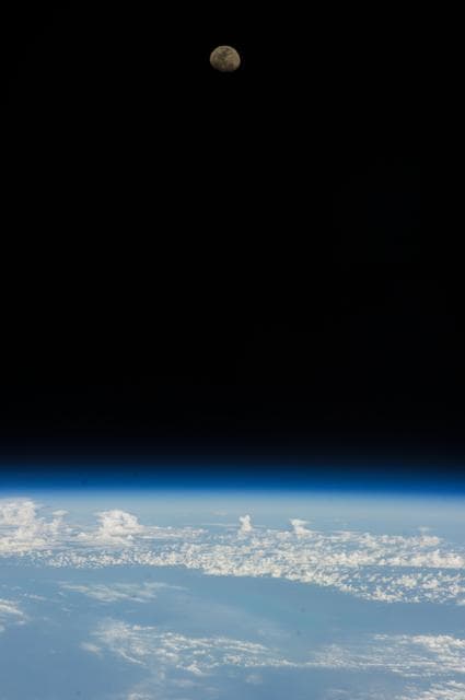 NASA image: Lunar Observations taken by the Expedition 39 Crew