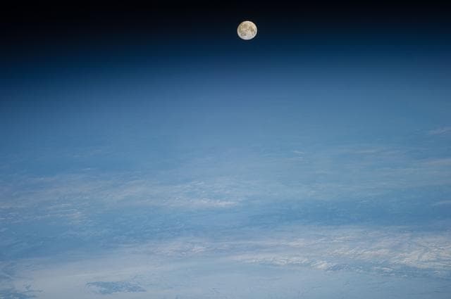 NASA image: Lunar Observations taken by the Expedition 39 Crew