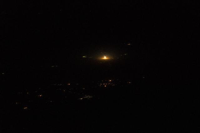 NASA image: Soyuz TMA-12M Launch seen from ISS