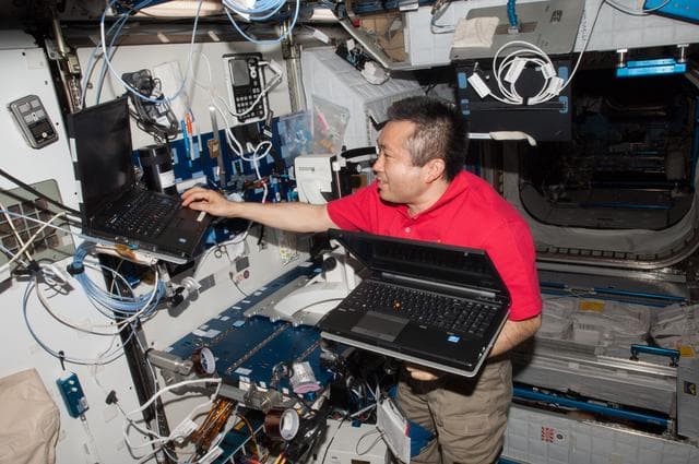 NASA image: Wakata in Node 2