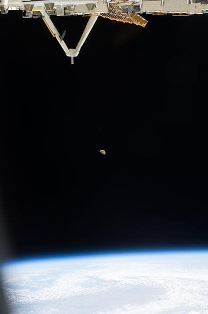 NASA image: Lunar Observations taken by the Expedition 39 Crew