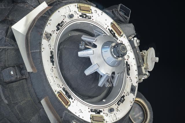 NASA image: Soyuz TMA-11M spacecraft departure