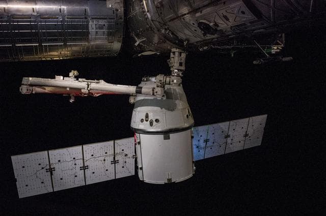 NASA image: SpaceX Dragon undocking from the International Space Station