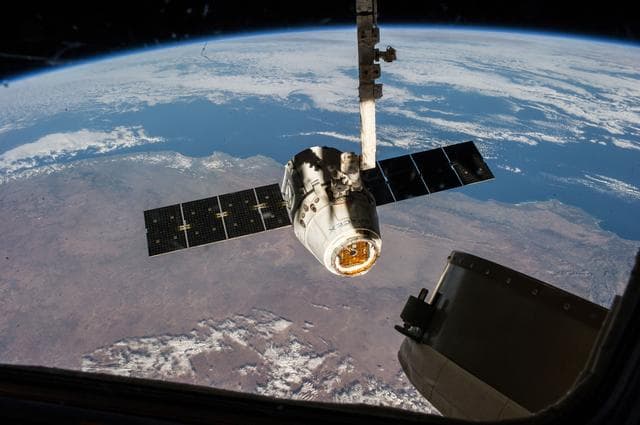 NASA image: SpaceX Dragon undocking from the International Space Station