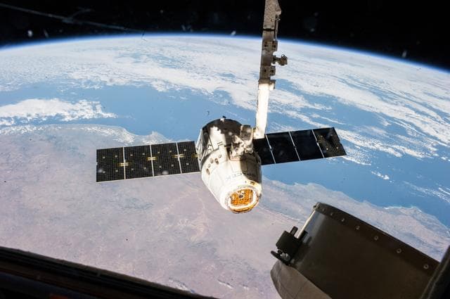 NASA image: SpaceX Dragon undocking from the International Space Station