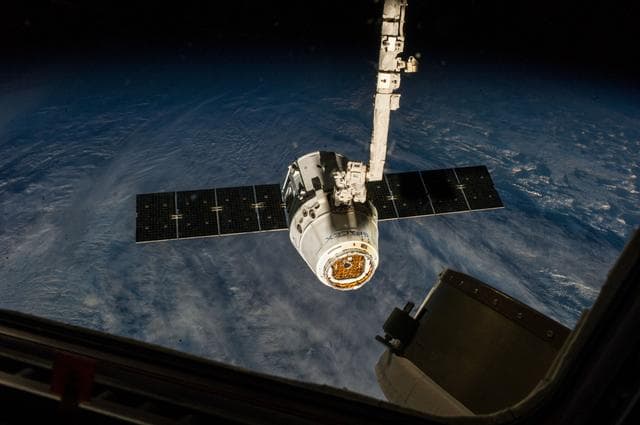 NASA image: SpaceX Dragon undocking from the International Space Station