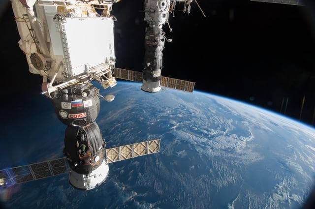 NASA image: Soyuz and Progress