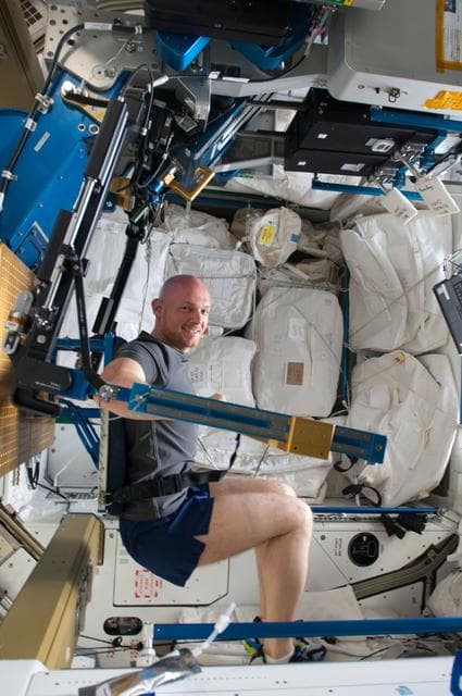 NASA image: Gerst with aRED in Node 3