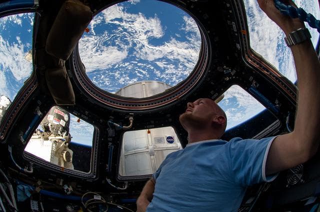 NASA image: Gerst in Cupola