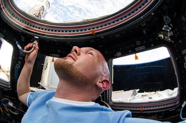NASA image: Gerst in Cupola