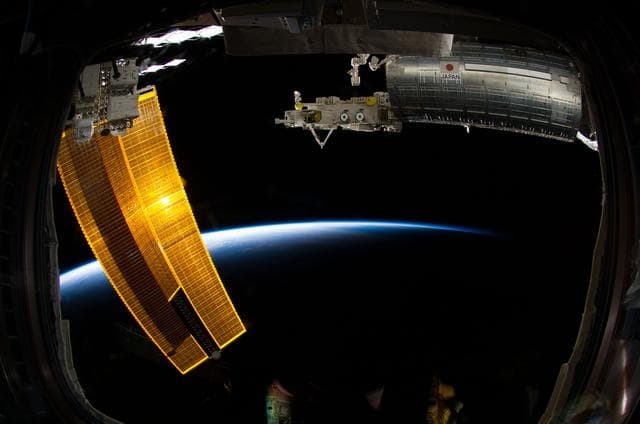 NASA image: Cupola Sunsets