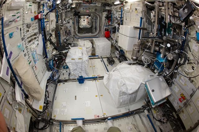 NASA image: COL Deck stowage survey for COL-CC