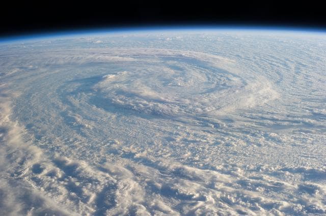 NASA image: Storm system over South Pacific