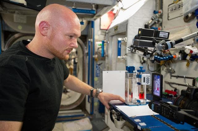 NASA image: Capillary Flow Experiment