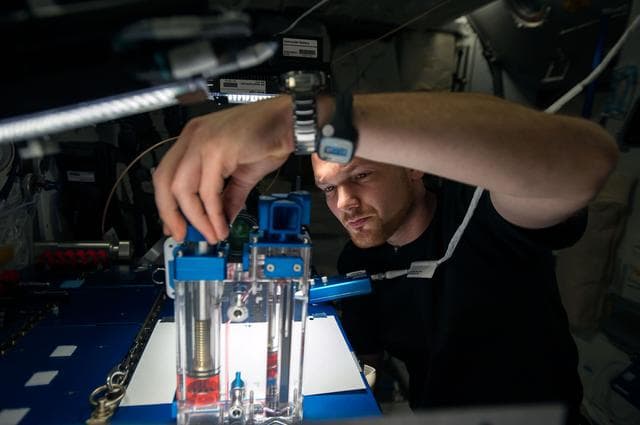 NASA image: Capillary Flow Experiment