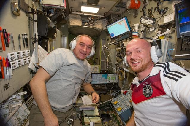 NASA image: ATV equipment prep