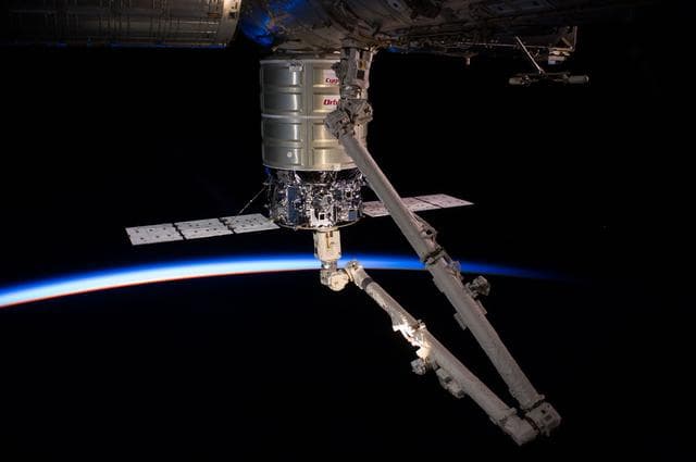 NASA image: Cygnus - Orbital sunrise