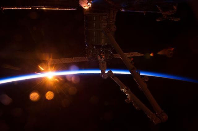 NASA image: Cygnus - Orbital sunrise