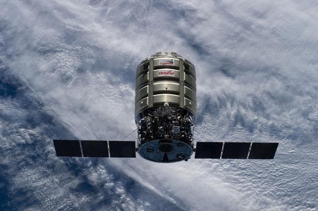 NASA image: Orb-2 Cygnus approach and capture