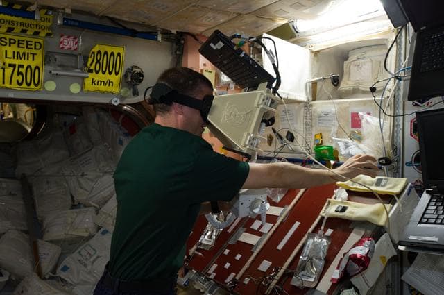 NASA image: VR SAFER trainer