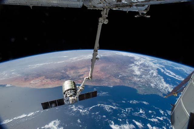 NASA image: TL Cygnus release