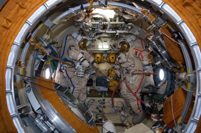 NASA image: Russian Space Suits ready