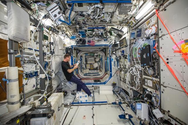 NASA image: Wiseman in U.S. Laboratory