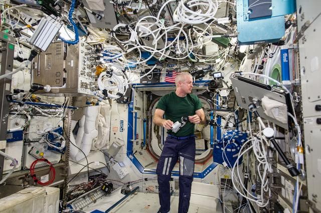 NASA image: Swanson in U.S. Laboratory