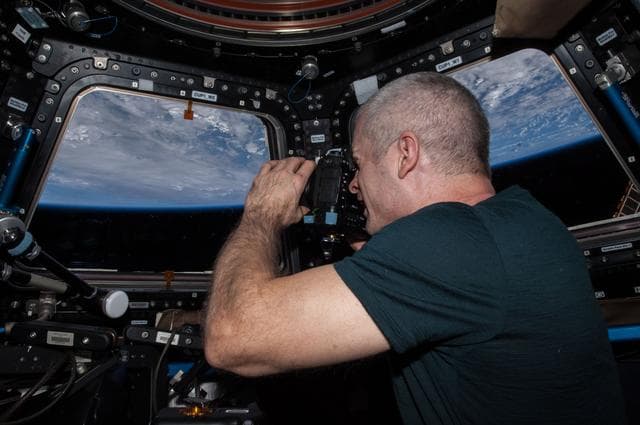 NASA image: Swanson in Cupola
