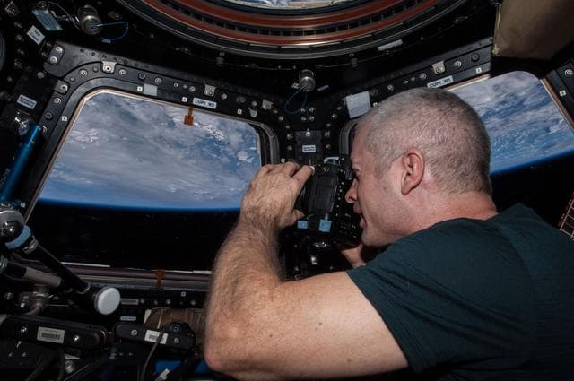 NASA image: Swanson in Cupola