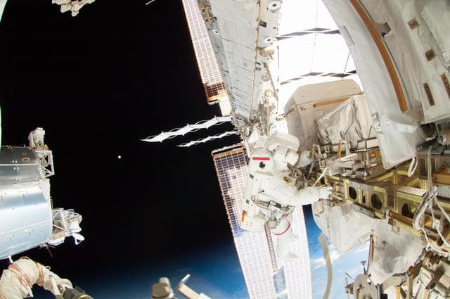NASA image: Wiseman during EVA