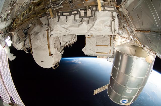 NASA image: Wiseman during EVA