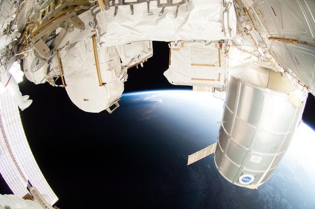 NASA image: Wiseman during EVA