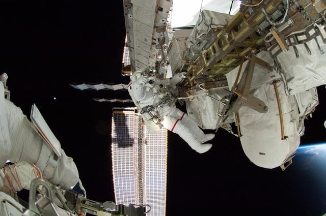 NASA image: Wiseman during EVA