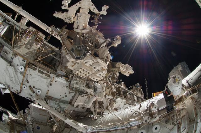NASA image: Wiseman during EVA