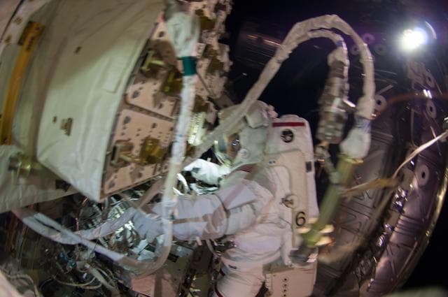 NASA image: Wiseman during EVA