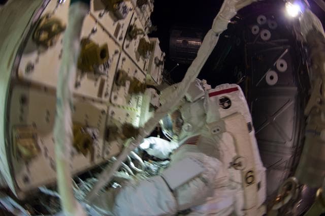 NASA image: Wiseman during EVA