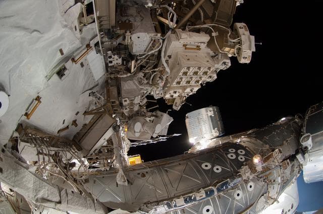 NASA image: Wiseman during EVA