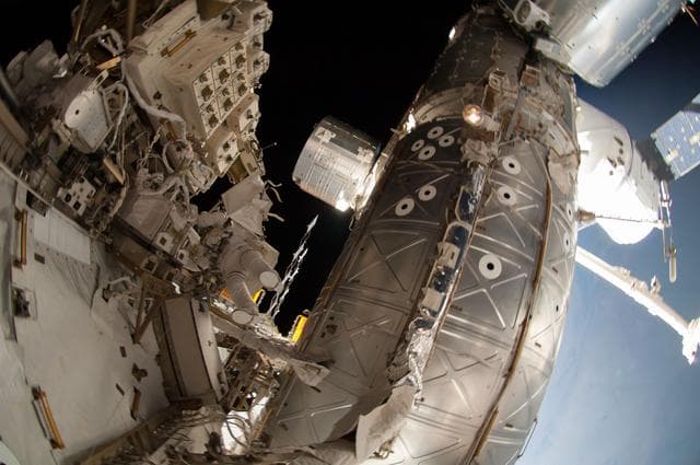 NASA image: Wiseman during EVA