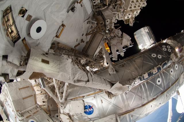 NASA image: Wiseman during EVA