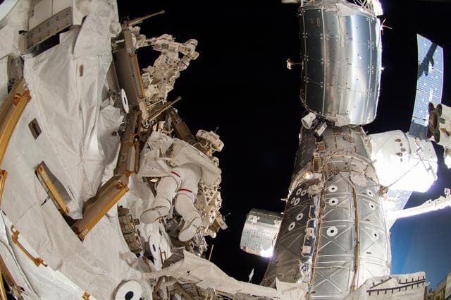 NASA image: Wiseman during EVA