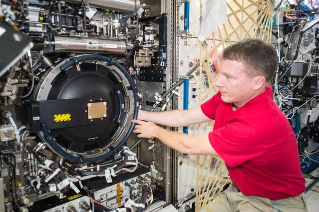 NASA image: Virts conducts CIR Imaging Package Reconfiguration