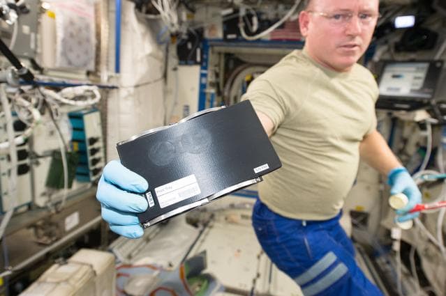 NASA image: 3D Printer Coupon removal and stowage 