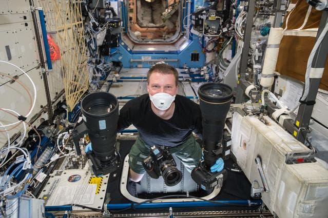 NASA image: Virts with multiple cameras in the U.S. Lab