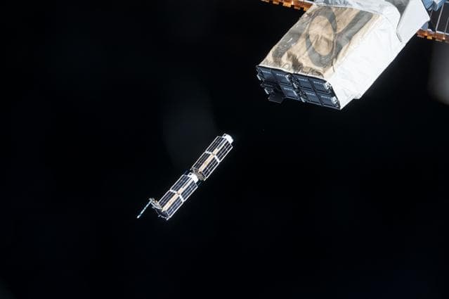 NASA image: NanoRacks CubeSat Deployment